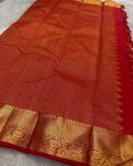 TRENDING BANARASI SOFT SILK WEAVING WORK SAREE WITH UNSTITCHED BLOUSE PARTY WEAR WHOLESALE PRICE ETHNIC GARMENT (3)