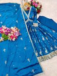 TRENDING CHINON EMBROIDERY SEQUENCE WORK ALIA CUT DESIGN GOWN BOTTOM WITH DUPATTA PARTY WEAR WHOLESALE PRICE ETHNIC GARMENT (1)