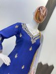 TRENDING CHINON EMBROIDERY SEQUENCE WORK TOP PALAZZO WITH DUPATTA PARTY WEAR WHOLESALE PRICE ETHNIC GARMENT (8)