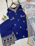 TRENDING CHINON EMBROIDERY SEQUENCE WORK TOP PALAZZO WITH DUPATTA PARTY WEAR WHOLESALE PRICE ETHNIC GARMENT (8)