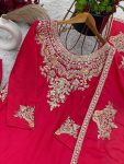 TRENDING CHINON SILK EMBROIDERY WORK TOP PALAZZO WITH DUPATTA PARTY WEAR WHOLESALE PRICE ETHNIC GARMENT (3)