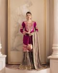 TRENDING GEORGETTE CODING SEQUENCE EMBROIDERY WORK TOP SHARARA WITH DUPATTA PARTY WEAR WHOLESALE PRICE ETHNIC GARMENT (5)