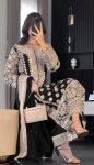 TRENDING GEORGETTE EMBROIDERY SEQUENCE WORK TOP BOTTOM WITH DUPATTA PARTY WEAR WHOLESALE PRICE ETHNIC GARMENT (4)