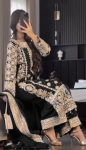 TRENDING GEORGETTE EMBROIDERY SEQUENCE WORK TOP BOTTOM WITH DUPATTA PARTY WEAR WHOLESALE PRICE ETHNIC GARMENT (4)