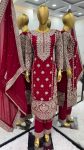 TRENDING GEORGETTE EMBROIDERY SEQUENCE WORK TOP BOTTOM WITH DUPATTA PARTY WEAR WHOLESALE PRICE ETHNIC GARMENT (4)