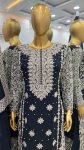 TRENDING GEORGETTE EMBROIDERY SEQUENCE WORK TOP BOTTOM WITH DUPATTA PARTY WEAR WHOLESALE PRICE ETHNIC GARMENT (4)