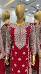 TRENDING GEORGETTE EMBROIDERY SEQUENCE WORK TOP BOTTOM WITH DUPATTA PARTY WEAR WHOLESALE PRICE ETHNIC GARMENT (4)