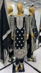 TRENDING GEORGETTE EMBROIDERY SEQUENCE WORK TOP BOTTOM WITH DUPATTA PARTY WEAR WHOLESALE PRICE ETHNIC GARMENT (4)