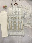 TRENDING GEORGETTE SEQUENCE EMBROIDERY BUTTI WORK TOP BOTTOM WITH DUPATTA PARTY WEAR WHOLESALE PRICE ETHNIC GARMENT (3)