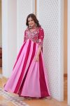 TRENDING GEORGETTE SEQUENCE EMBROIDERY THREAD WORK GOWN WITH DUPATTA PARTY WEAR WHOLESALE PRICE ETHNIC GARMENT (5)