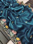 TRENDING JIMMY CHOO EMBROIDERY MULTI THREAD CODING WORK SAREE WITH UNSTITCHED BLOUSE PARTY WEAR WHOLESALE PRICE ETHNIC GARMENT (3)