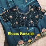 TRENDING JIMMY CHOO EMBROIDERY MULTI THREAD CODING WORK SAREE WITH UNSTITCHED BLOUSE PARTY WEAR WHOLESALE PRICE ETHNIC GARMENT (3)