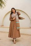 TRENDING MUSLIN DIGITAL PRINTED FLAIRED GOWN BOTTOM WITH DUPATTA PARTY WEAR WHOLESALE PRICE ETHNIC GARMENT (12)