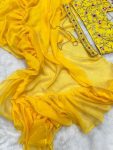 TRENDING ORGANZA PLAIN RUFFLE WORK LEHENGA SAREE WITH STITCHED BLOUSE PARTY WEAR WHOLESALE PRICE ETHNIC GARMENT (12)
