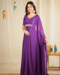 TRENDING RANGOLI SILK HAND MOTI WORK GWON WITH DUPATTA FESTIVE WEAR WHOLESALE PRICE ETHNIC GARMENT (7)