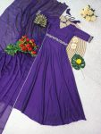 TRENDING RANGOLI SILK HAND MOTI WORK GWON WITH DUPATTA FESTIVE WEAR WHOLESALE PRICE ETHNIC GARMENT (7)