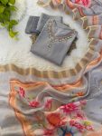 TRENDING ROMAN SILK HAND WORK TOP BOTTOM WITH DUPATTA PARTY WEAR WHOLESALE PRICE ETHNIC GARMENT (2)