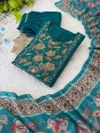 TRENDING ROMAN SILK MIRROR HAND WORK TOP BOTTOM WITH DUPATTA PARTY WEAR WHOLESALE PRICE ETHNIC GARMENT (7)