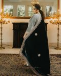 TRENDING VELVET ZARI EMBROIDERY WORK TOP BOTTOM WITH DUPATTA PARTY WEAR WHOLESALE PRICE ETHNIC GARMENT (5)