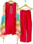 TRENDING ZARI AND THREAD WITH SEQUENCE WORK TOP BOTTOM WITH DUPATTA FESTIVE WEAR WHOLESALE PRICE ETHNIC GARMENT (6)