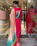 TRENDING ZARI AND THREAD WITH SEQUENCE WORK TOP BOTTOM WITH DUPATTA FESTIVE WEAR WHOLESALE PRICE ETHNIC GARMENT (6)