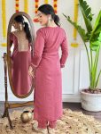 VISCOSE CHANDERI SEQUENCE CODING EMBROIDERY WORK TOP BOTTOM WITH DUPATTA FESTIVE WEAR WHOLESALE PRICE ETHNIC GARMENT (8)