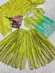 1DESIGNER CHINON EMBROIDERY CODING SEQUENCE WORK TOP PALAZZO WITH DUPATTA FESTIVE WEAR WHOLESALE PRICE ETHNIC GARMENT (9)