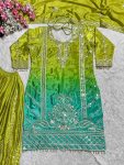 1DESIGNER CHINON EMBROIDERY CODING SEQUENCE WORK TOP PALAZZO WITH DUPATTA FESTIVE WEAR WHOLESALE PRICE ETHNIC GARMENT (9)