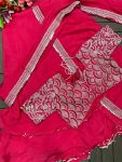 1DESIGNER CHINON EMBROIDERY SEQUENCE WORK LEHENGA SAREE WITH STITCHED BLOUSE PARTY WEAR WHOLESALE PRICE ETHNIC GARMENT (8)