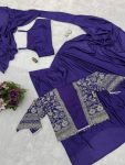 1DESIGNER CHINON PLAIN READY TO WEAR SAREE WITH STITCHED BLOUSE AND EMBROIDERY WITH FANCY LACE WORK KOTI PARTY WEAR WHOLESALE PRICE ETHNIC GARMENT (19)
