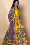 1DESIGNER COTTON DIGITAL PRINTED GOWN WITH DUPATTA FESTIVE WEAR WHOLESALE PRICE ETHNIC GARMENT (18)