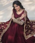 1DESIGNER GEORGETTE EMBROIDERY SEQUENCE DESIGN WORK GOWN BOTTOM WITH DUPATTA FESTIVE WEAR WHOLESALE PRICE ETHNIC GARMENT (19)