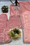 1DESIGNER GOLD CRUSH EMBROIDERY SEQUENCE THREAD AND READY MADE LACE WORK TOP PALAZZO WITH DUPATTA FESTIVE WEAR WHOLESALE PRICE ETHNIC GARMENT (4)