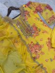 1DESIGNER ORGANZA DIGITAL PRINTED EMBROIDERY CODING SEQUENCE WORK TOP BOTTOM WITH DUPATTA FESTIVE WEAR WHOLESALE PRICE ETHNIC GARMENT (20)