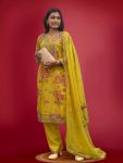 1DESIGNER ORGANZA DIGITAL PRINTED EMBROIDERY CODING SEQUENCE WORK TOP BOTTOM WITH DUPATTA FESTIVE WEAR WHOLESALE PRICE ETHNIC GARMENT (20)