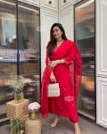 1DESIGNER ROMAN SILK EMBROIDERY WORK TOP BOTTOM WITH DUPATTA FESTIVE WEAR WHOLESALE PRICE ETHNIC GARMENT (15)