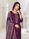 1FANCY COTTON BLEND EMBROIDERY WORK TOP BOTTOM WITH DUPATTA FESTIVE WEAR WHOLESALE PRICE ETHNIC GARMENT (7)