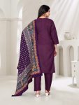 1FANCY COTTON BLEND EMBROIDERY WORK TOP BOTTOM WITH DUPATTA FESTIVE WEAR WHOLESALE PRICE ETHNIC GARMENT (7)