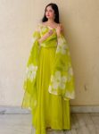 1FANCY GEORGETTE FANCY LACE WORK GOWN WITH DUPATTA FESTIVE WEAR WHOLESALE PRICE ETHNIC GARMENT (12)