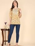 1LATEST COTTON DIGITAL PRINTED WITH EMBROIDERY WORK TOP CASUAL WEAR WHOLESALE PRICE ETHNIC GARMENT (6)