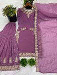 1LATEST CRUNCHY SILK EMBROIDERY SEQUENCE WORK TOP SHARARA WITH DUPATTA FESTIVE WEAR WHOLESALE PRICE ETHNIC GARMENT (13)