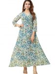 1LATEST GEORGETTE DIGITAL PRINTED GOWN CASUAL WEAR WHOLESALE PRICE ETHNIC GARMENT (12)
