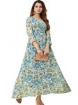 1LATEST GEORGETTE DIGITAL PRINTED GOWN CASUAL WEAR WHOLESALE PRICE ETHNIC GARMENT (12)