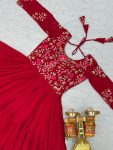 1LATEST GEORGETTE SEQUENCE THREAD WORK GOWN FESTIVE WEAR WHOLESALE PRICE ETHNIC GARMENT (15)
