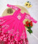 1LATEST SOFT ORGANZA DIGITAL PRINTED ONE PIECE CASUAL WEAR WHOLESALE PRICE ETHNIC GARMENT (8)