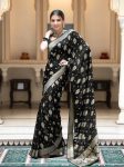 1NEW ARRIVAL BANARASI SOFT SILK WEAVING WORK SAREE WITH UNSTITCHED BLOUSE PARTY WEAR WHOLESALE PRICE ETHNIC GARMENT (14)
