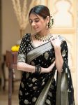 1NEW ARRIVAL BANARASI SOFT SILK WEAVING WORK SAREE WITH UNSTITCHED BLOUSE PARTY WEAR WHOLESALE PRICE ETHNIC GARMENT (14)