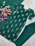 1NEW ARRIVAL CHINON EMBROIDERY SEQUENCE WITH MOTI WORK LACE BORDER TOP BOTTOM WITH DUPATTA FESTIVE WEAR WHOLESALE PRICE ETHNIC GARMENT (16)