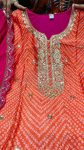 1NEW ARRIVAL CHINON SILK EMBROIDERY SEQUENCE WITH DIGITAL PINT WORK TOP BOTTOM WITH DUPATTA FESTIVE WEAR WHOLESALE PRICE ETHNIC GARMENT (12)