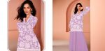 1NEW ARRIVAL GEORGETTE SEQUENCE AND COTTON EMBROIDERY WORK TOP PALAZZO SET FESTIVE WEAR WHOLESALE PRICE ETHNIC GARMENT (6)